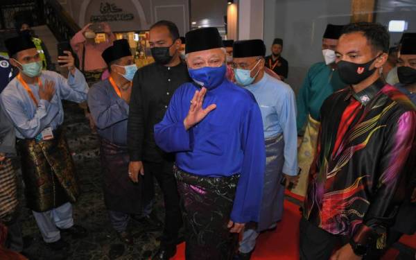 Ismail Sabri menghadiri Majlis Perasmian Pembukaan Tilawah dan Hafazan Al-Quran Peringkat Kebangsaan (MTHQK) di Dewan Besar Pusat Islam Iskandar pada Ahad. - Foto Bernama