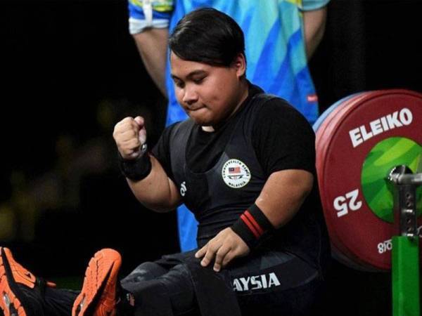 Bonnie Bunyau Gustin muncul juara Kejohanan Powerlifting Para Terbuka Asia Oceania 2022 di Pyeongtek, Korea Selatan pada Jumaat..