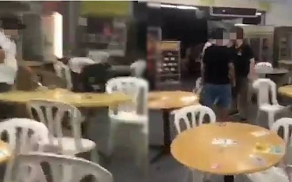 Video tular memaparkan kejadian pergaduhan di sebuah restoran di Bandar Mahkota Cheras, di sini pada Jumaat.