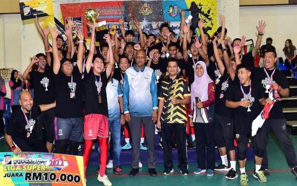 Pekan bersama para pemain Polimas yang menjuarai Sirkit Akhir Liga Super Futsal IPT 2022.