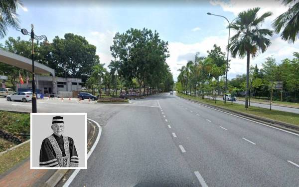 Persiaran Institut Seksyen 1 ditukar ke Persiaran Tun Arshad Ayub sebagai mengenang jasa Allahyarham sebagai tokoh pendidikan. Gambar kecil: Tun Arshad