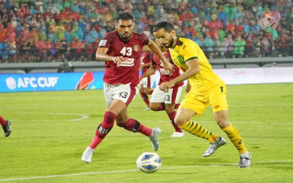 Antara aksi KDA menentang Bali United dalam perlawanan Kumpulan G Piala AFC di Stadium Kapten I Wayan Dipta pada Jumaat. - Foto Kedah Darul Aman FC