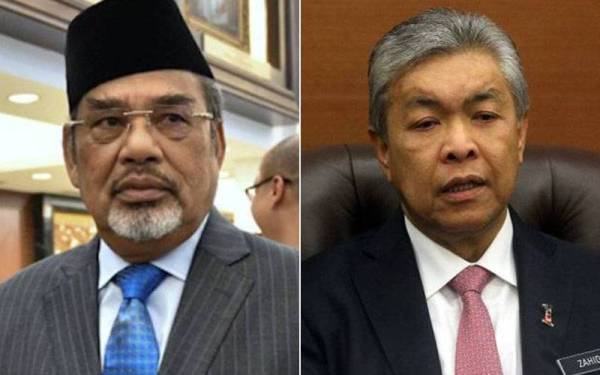 Dari kiri: Tajuddin, Ahmad Zahid