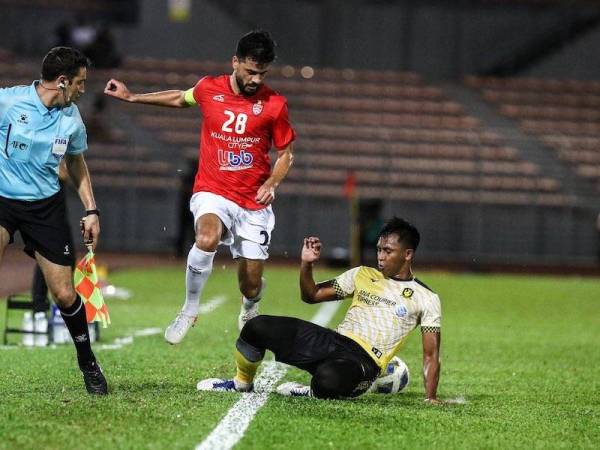 Josue watak penting ketika membantu KL City mengatasi Tampines Rovers dalam aksi Kumpulan H di Stadium Bolasepak Kuala Lumpur. FOTO: KL City FC