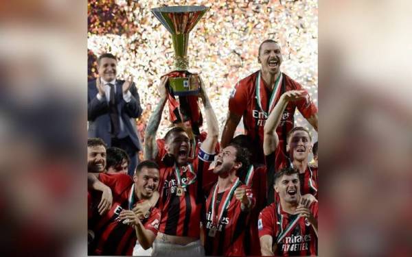 Gergasi Serie A, AC Milan muncul juara buat kali pertama dalam tempoh 11 tahun selepas mengatasi pencabar terdekat, Inter Milan dengan kelebihan dua mata.