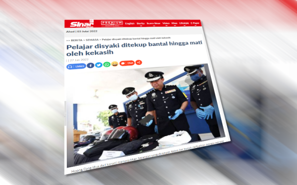 Laporan Sinar Harian 27 Jun lalu.