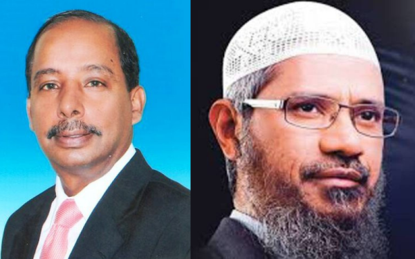 Dari kiri M Kulasegaran & Dr Zakir Naik