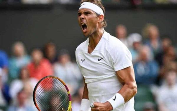 Nadal mara ke suku akhir Wimbledon selepas menewaskan Botic. - Foto AFP