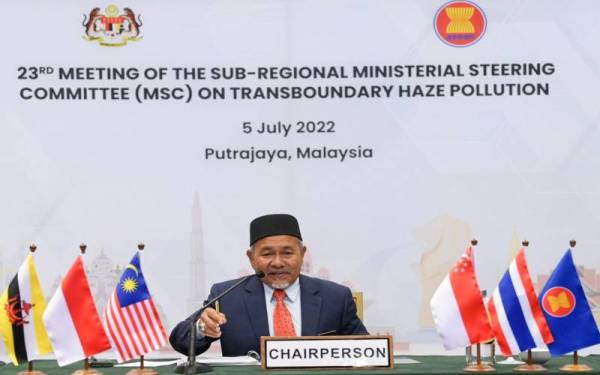 Tuan Ibrahim mempengerusikan Mesyuarat Ke-23 Technical Working Group (TWG) dan Sub-Regional Ministerial Steering Commitee (MSC) berkaitan Pencemaran Jerebu Merentas Sempadan.