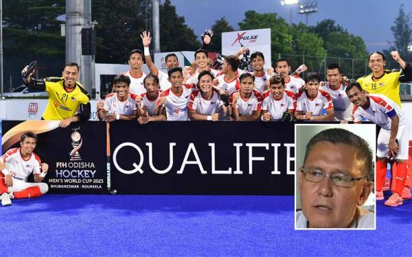 IMBAS KEMBALI... Speedy Tigers mengesahkan slot ke Piala Dunia 2023 pada 28 Mei lalu secara merit. - Foto Asian Hockey Federation (Gambar kecil: Mohd Sadek)