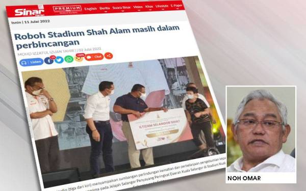 Sinar Harian sebelum ini melaporkan kerajaan Selangor masih dalam peringkat penelitian dan perbincangan termasuk pilihan merobohkan Stadium Shah Alam sebagai langkah penjimatan jangka masa panjang.