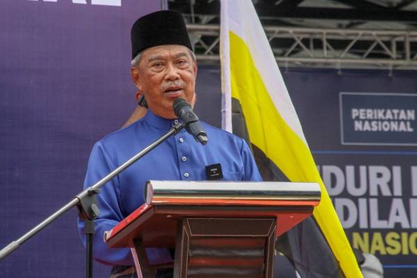 Muhyiddin berucap pada Kenduri Rakyat Aidiladha PN Perak di Manjoi pada Isnin.