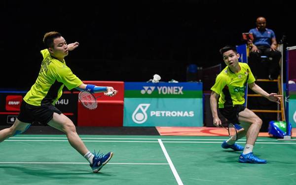 Prestasi Aaron-Wooi Yik menimbulkan tanda tanya dalam kalangan komuniti badminton tanah air. -Foto Bernama