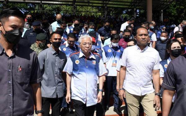 Ismail Sabri ketika hadir pada Sambutan Hari Belia Negara Peringkat Kebangsaan di Pekan Tuaran pada Sabtu. - Foto Bernama