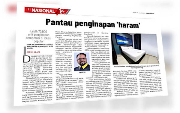 Laporan Sinar Harian.