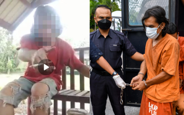 Seorang penganggur (kanan) direman empat hari bagi membantu siasatan kes menghina agama Islam dan Nabi Muhammad SAW menerusi satu hantaran video di media sosial di Mahkamah Majistret pada Selasa. - Foto Bernama