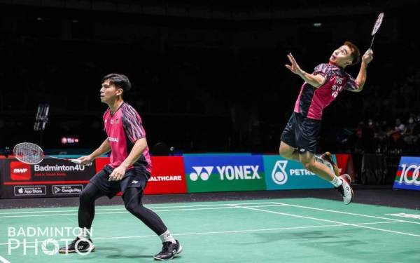 Sze Fei-Nur Izzuddin tewas dalam pusingan kedua Terbuka Singapura 2022. - Foto Badminton Association of Malaysia - BAM