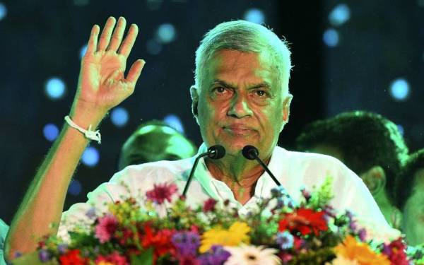 Presiden Sri Lanka baharu, Ranil Wickremesinghe. - AFP