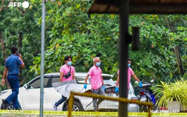 Tiga terbunuh dalam kejadian tembakan di sebuah universiti di Metro Manila pada Ahad. - Foto AFP