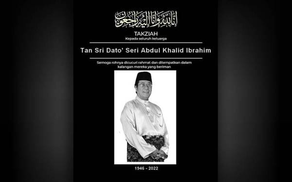 Allahyarham Tan Sri Abdul Khalid Ibrahim.