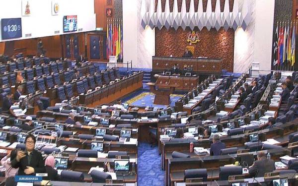 Sidang Dewan Rakyat pada Isnin.