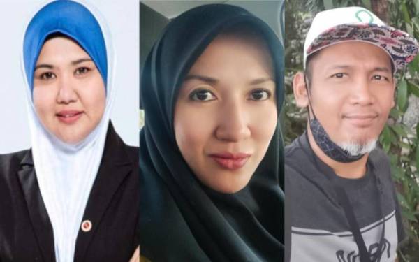 Gambar dari kiri: Nik Nor Baizura, Neda Alip, Mohamad Faisal