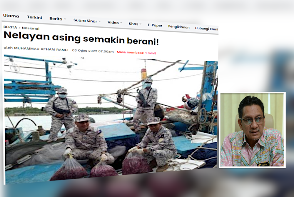 Laporan Sinar Harian (Gambar kecil: Mohd Sufian)