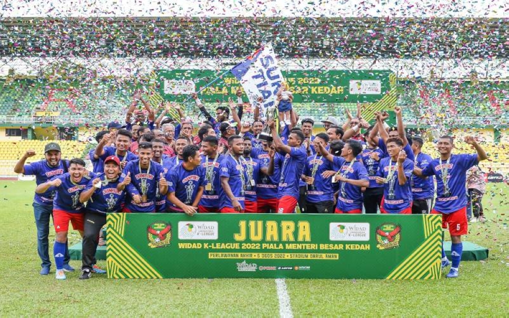 Sungai Tiang juara Piala Menteri Besar Kedah 2022. - Foto KFA