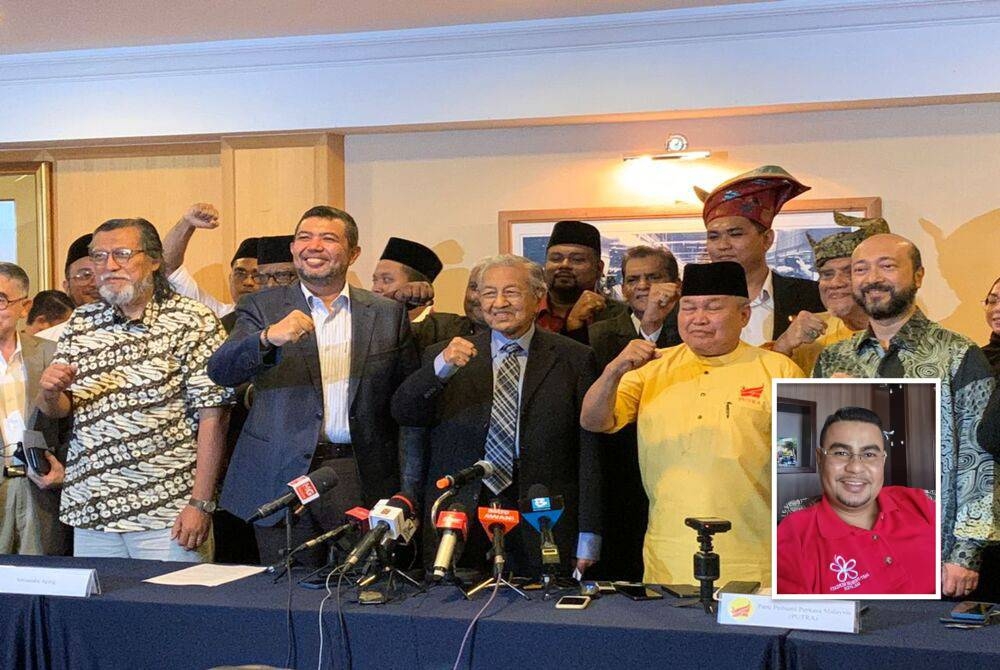 Dr Mahathir melancarkan Gerakan Tanah Air (GTA) yang menggabungkan beberapa parti minoriti. (Gambar kecil: Khairul Anuar)