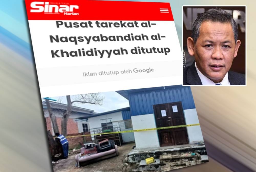 Sinar Harian sebelum ini melaporkan pusat pengamalan tarekat Al-Naqsyabandiah Al-Khalidiyyah di Labu di sini diarahkan tutup susulan terdapat aduan mengenai perbuatan atau perkara yang bercanggah dengan hukum syarak. Gambar kecil: Aminuddin