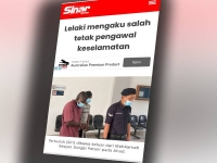 Tangkap layar laporan Sinar Harian berhubung kes membabitkan mangsa yang parah ditetak Sungai Petani baru-baru ini.