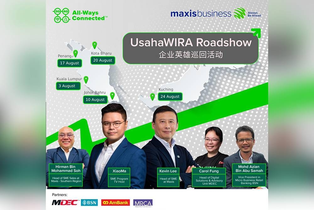 Inisiatif Maxis Business, jelajah UsahaWIRA bantu menginspirasikan pendigitalan PKS.