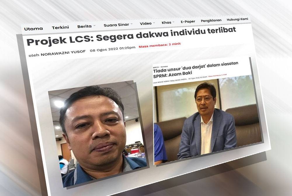 Banyak pihak menggesa supaya Jabatan Peguam Negara (AGC) segera mendakwa individu yang terlibat dengan skandal kapal tempur pesisir (LCS) Tentera Laut Diraja Malaysia (TLDM) bernilai RM9 bilion.