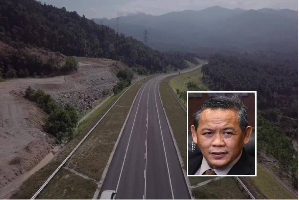 (Gambar kecil: Aminuddin) Jalan Temiang-Pantai - Foto Bernama