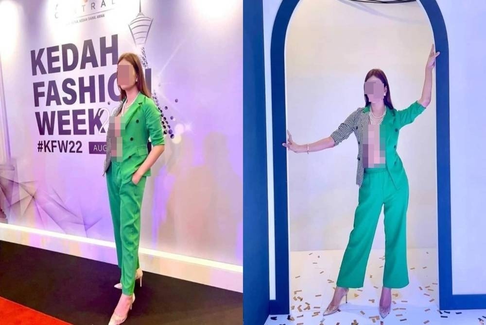 Model berpakaian mencolok mata pada acara Kedah Fashion Week 2022 yang diadakan di Aman Central selama tiga hari.