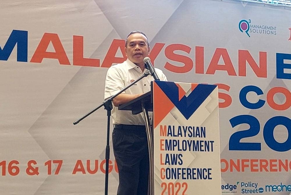 Mohd Asri ketika menyampaikan ucapan perasmian MELC 2022 di sebuah hotel pada Selasa.