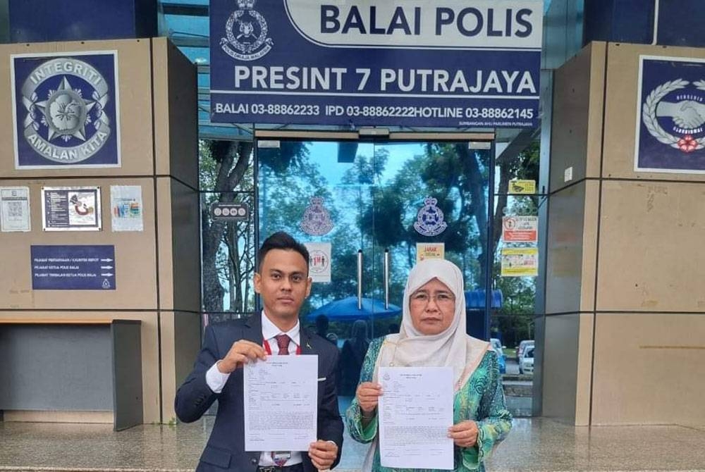 Gambar yang dikongsikan Hamidah menerusi satu hantaran di Facebook miliknya.