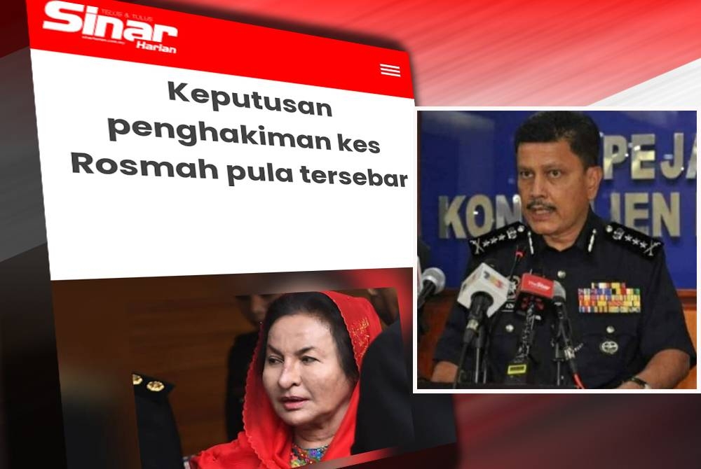 Sinar Harian melaporkan tular dokumen yang didakwa kertas keputusan penghakiman berkaitan kes rasuah Datin Seri Rosmah Mansor membabitkan projek solar hibrid untuk 369 sekolah luar bandar di Sarawak bernilai RM1.25 bilion. (Gambar kanan) Azmi