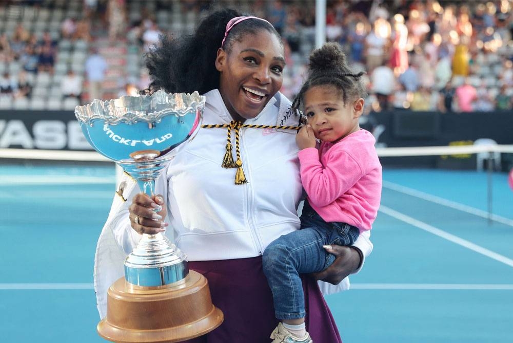 Serena ingin meluangkan masa bersama keluarga dan anak, Alexis Olympia setelah mengakhiri karier profesional sebagai pemain tenis akhir bulan ini. - Foto Agensi.