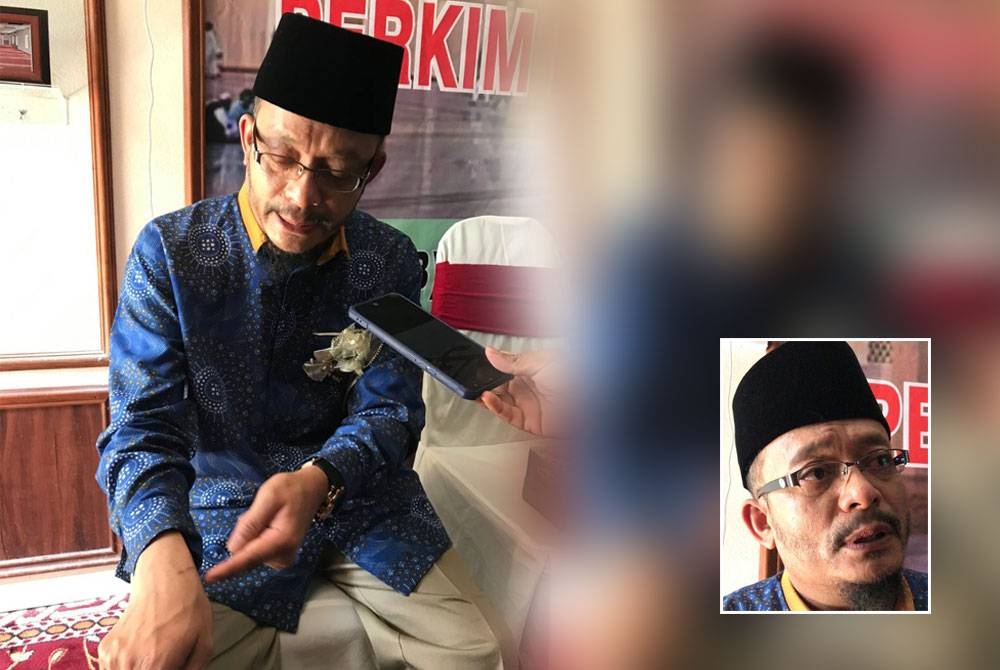 Mohd Kazim menunjukkan salah satu kesan luka pada tangannya. Gambar kecil: Mohd Kazim