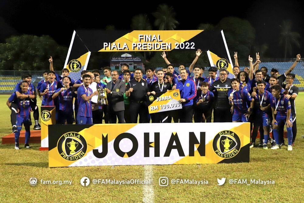 JDT III dinobatkan sebagai juara Piala Presiden 2022 selepas menewaskan SPC malam Ahad.