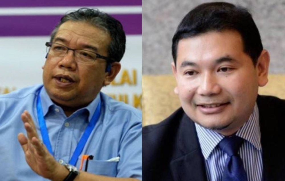 Abd Latiff (kiri) dan Rafizi (kanan).