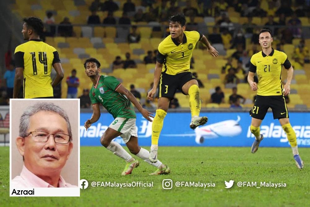 Aksi para pemain Harimau Malaya ketika mengharungi kempen pusingan ketiga Kelayakan Piala Asia baru-baru ini. 