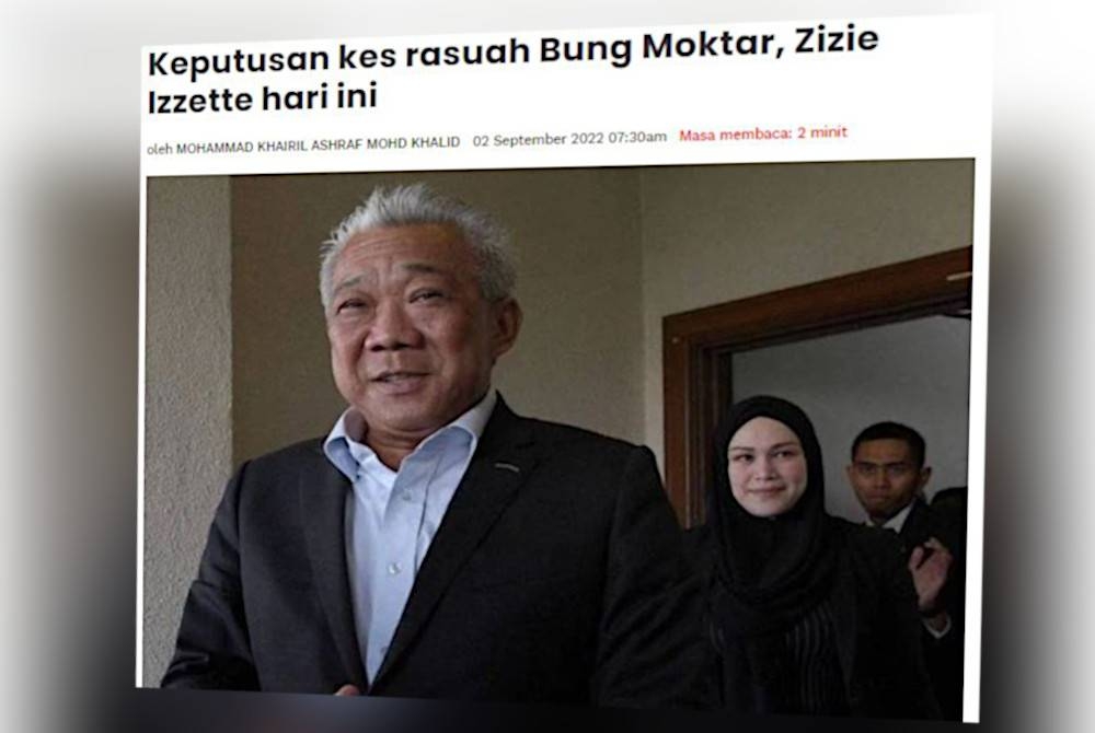 Keputusan sama ada Bung Moktar dan isterinya, Zizie Izette dipanggil untuk membela diri atas pertuduhan rasuah berjumlah RM2.8 juta berhubung pelaburan unit amanah Public Mutual Berhad atau dibebaskan, akan diumumkan Mahkamah Sesyen di sini pada hari ini.