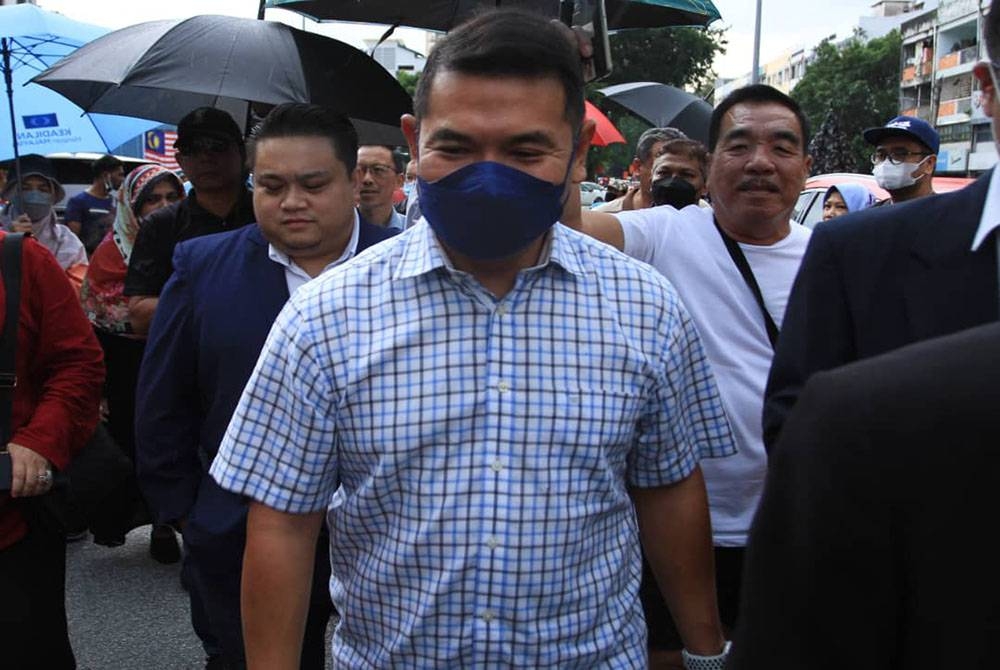 Rafizi Ramli ketika ditemui media di Ibu Pejabat Polis Daerah Sentul, pada Sabtu.