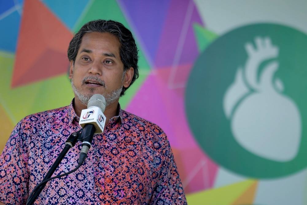 Khairy berucap pada Majlis Perasmian Penutup Minggu Kesedaran Pendermaan Organ Peringkat Kebangsaan 2022 di Pangsapuri Seri Alam hari ini. - Foto Bernama