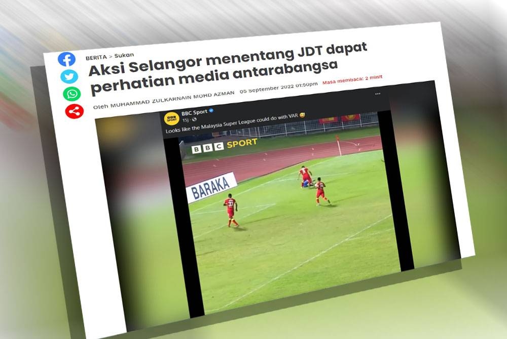 Laporan Sukan Sinar pada Isnin.