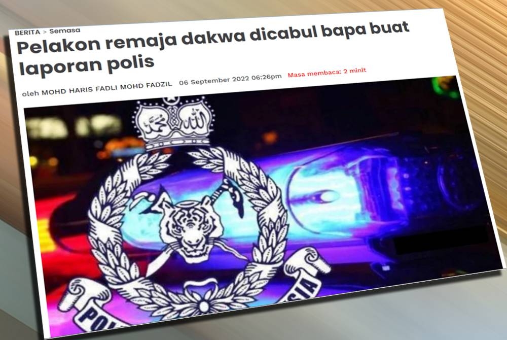 Tangkap layar laporan Sinar Harian pada 6 September 2022.