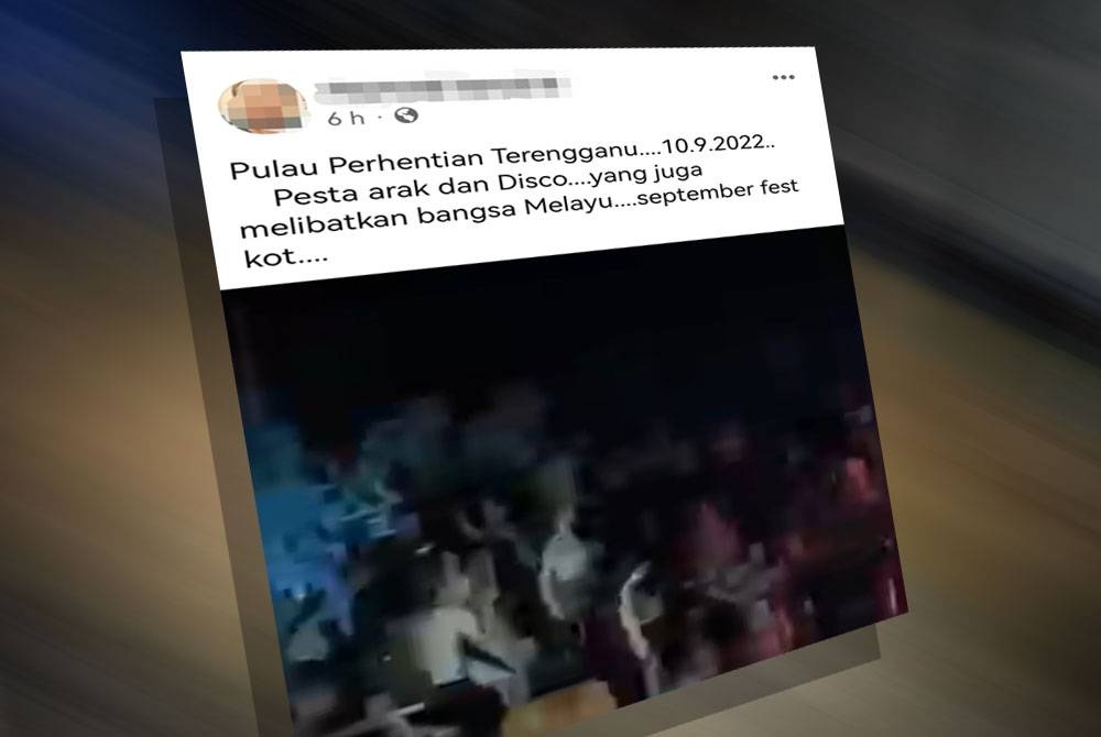 Tangkap layar video yang dimuat naik di Facebook pada malam Selasa sebelum dipadam pagi Rabu.