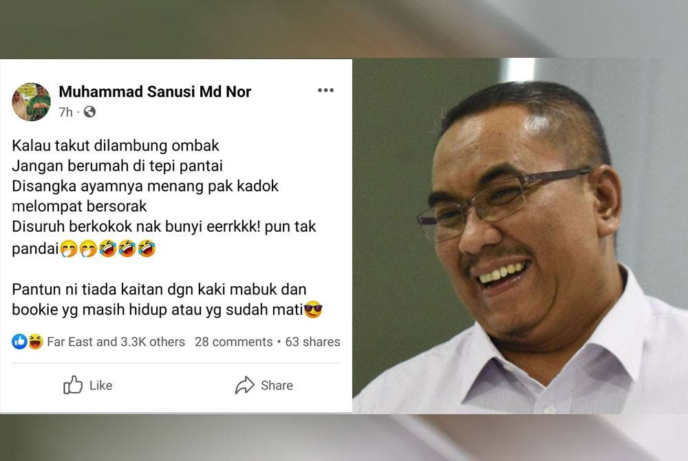 Seloka Muhammad Sanusi yang menjadi tumpuan peminat bola sepak tanah air.